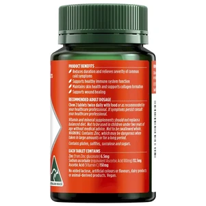 (PRE ORDER) Nature's Own Zinc + C 60 Tablets shelf life 2yrs